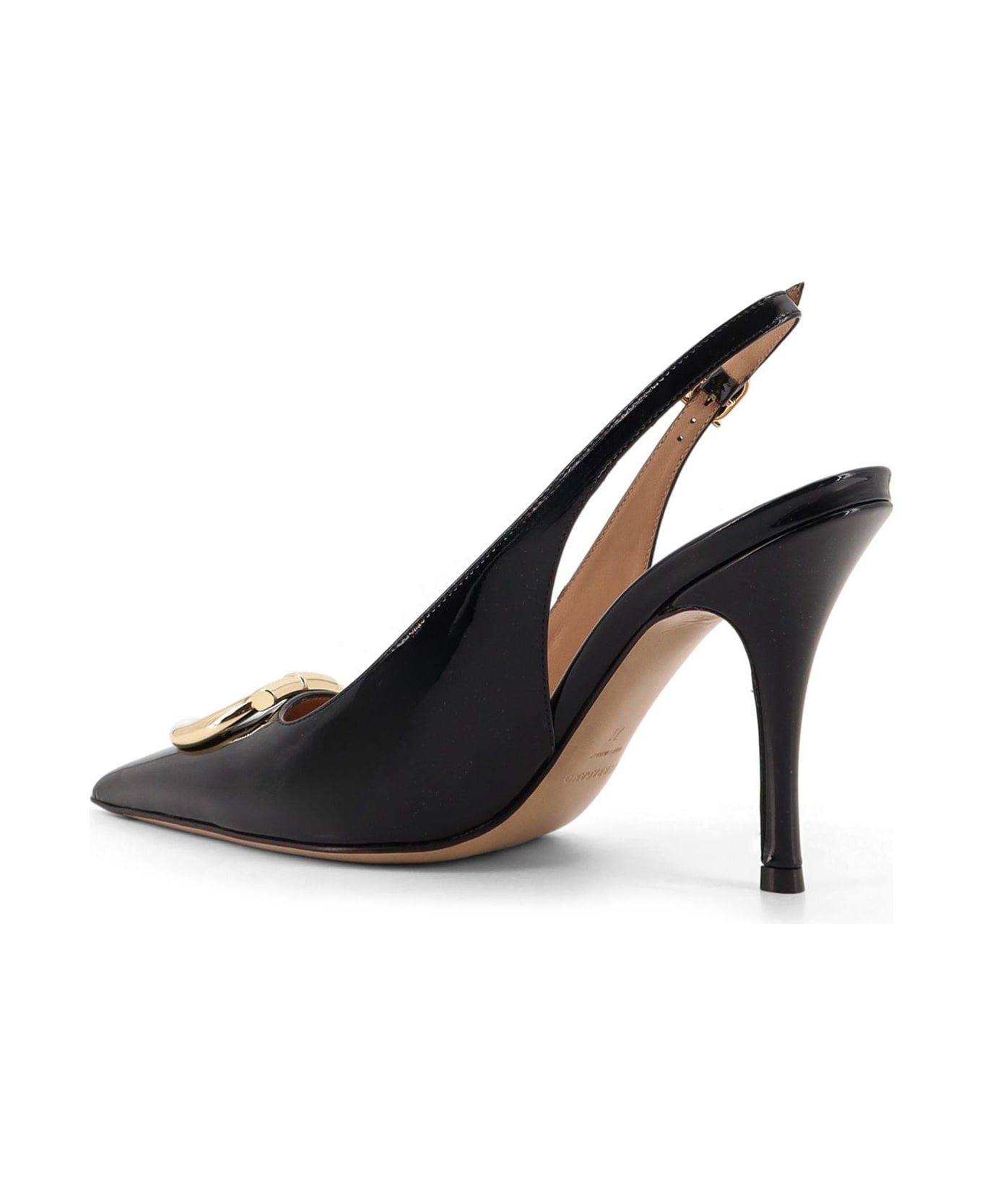 Sara Patent Leather Slingback Pumps - 3