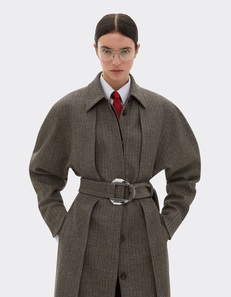 Coat in mélange wool twill 5
