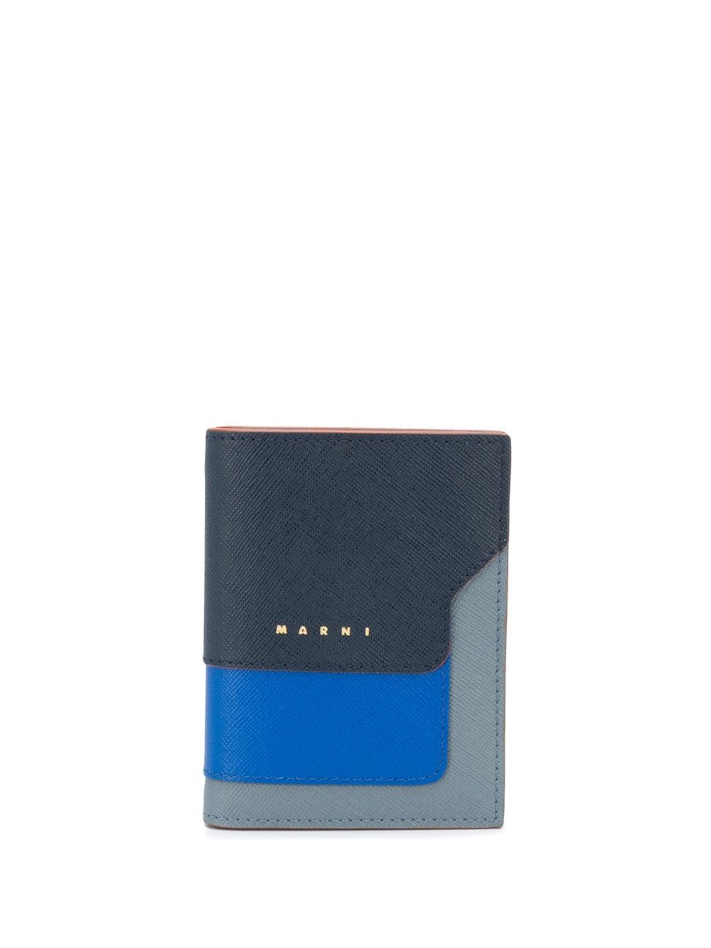 textured folding wallet - 1