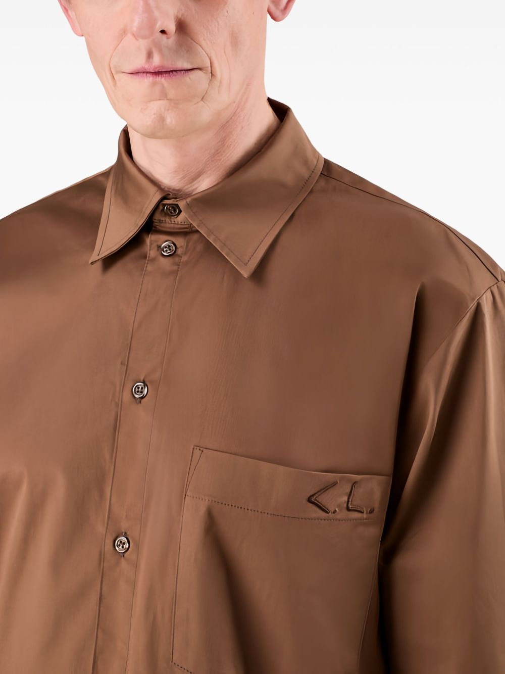 logo-print shirt - 6