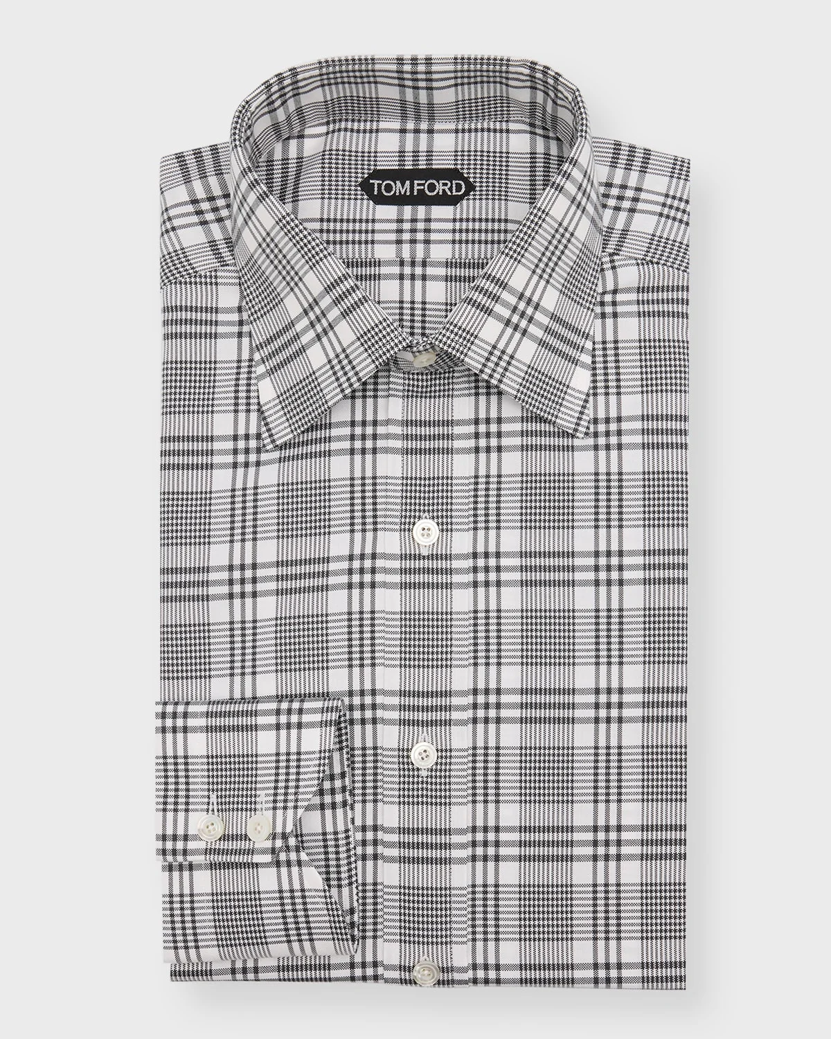 Men's Slim Fit Plaid Dress Shirt - 1