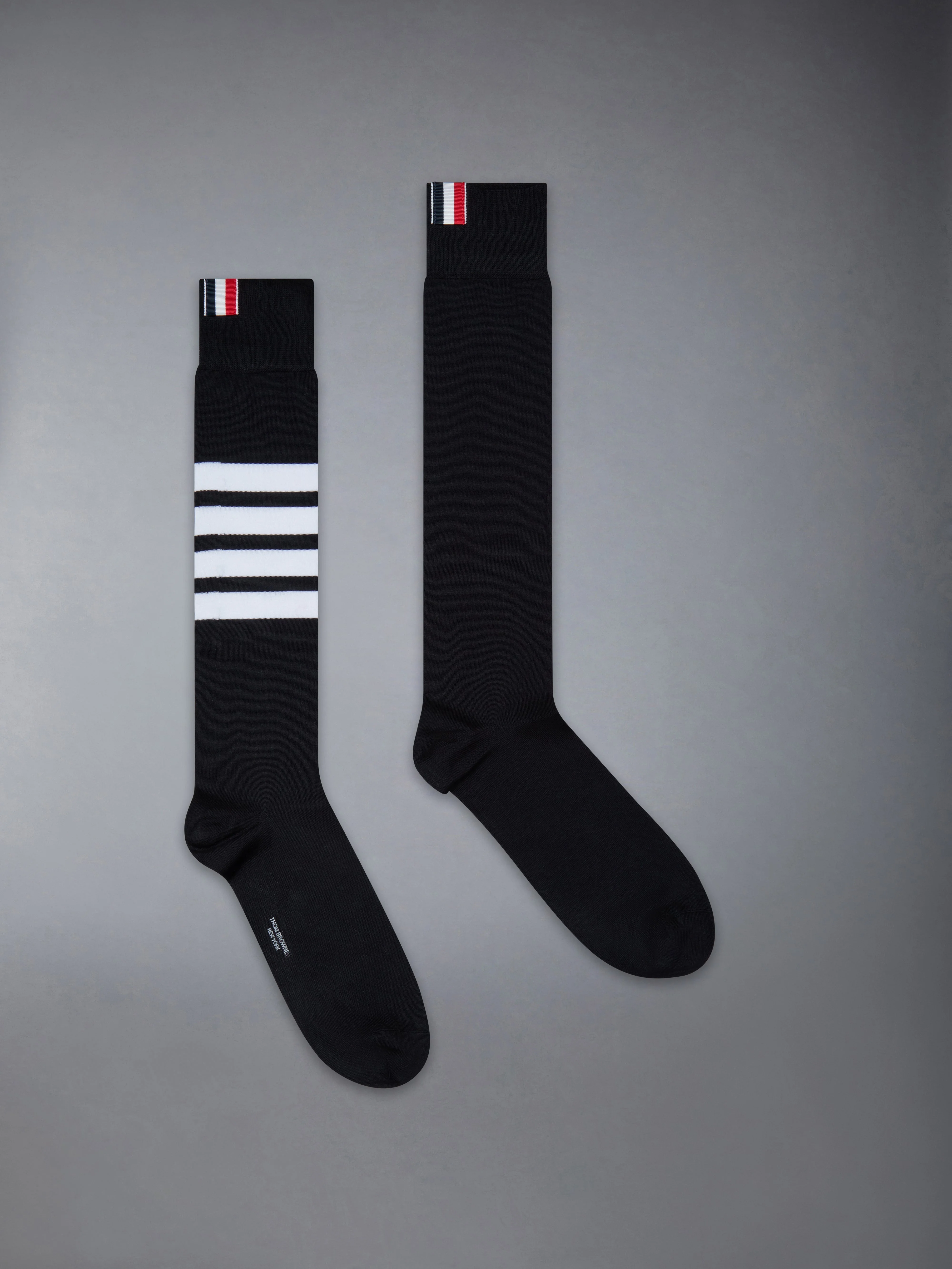COTTON 4-BAR OVER THE CALF SOCKS - 1