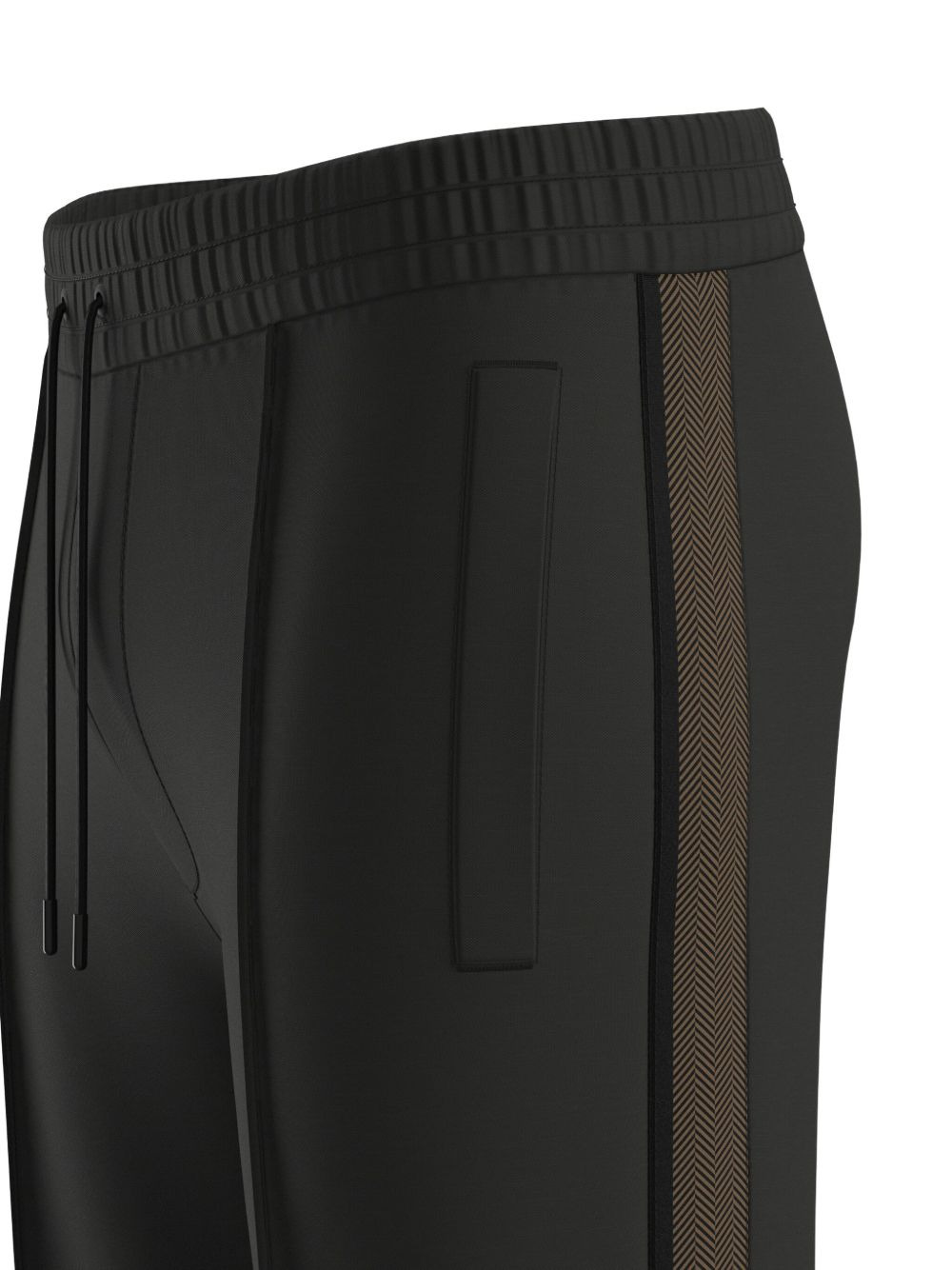 side-stripe zip-detail sweatpants - 4