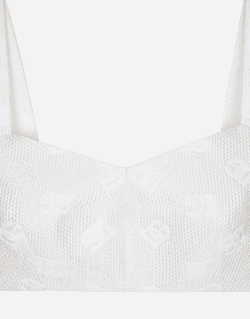 Jacquard top with all-over DG logo 4