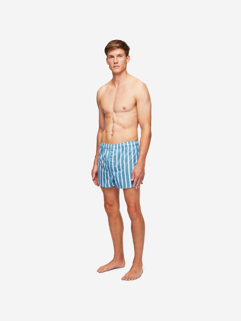Men's Modern Fit Boxers Royal 219 Cotton Blue - 3
