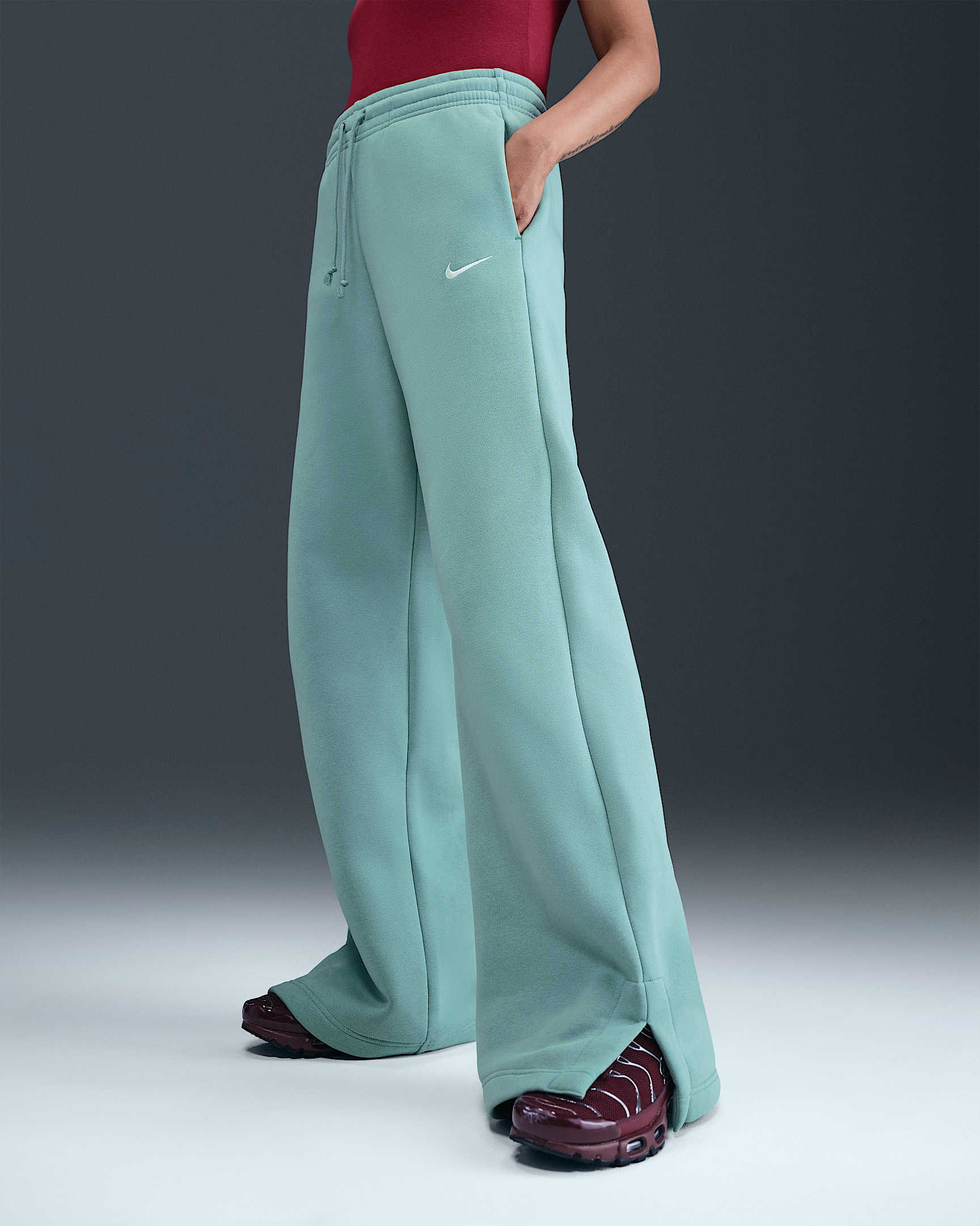 Nike Sportswear Phoenix Fleece Women's High-Waisted Wide-Leg Pants - 2