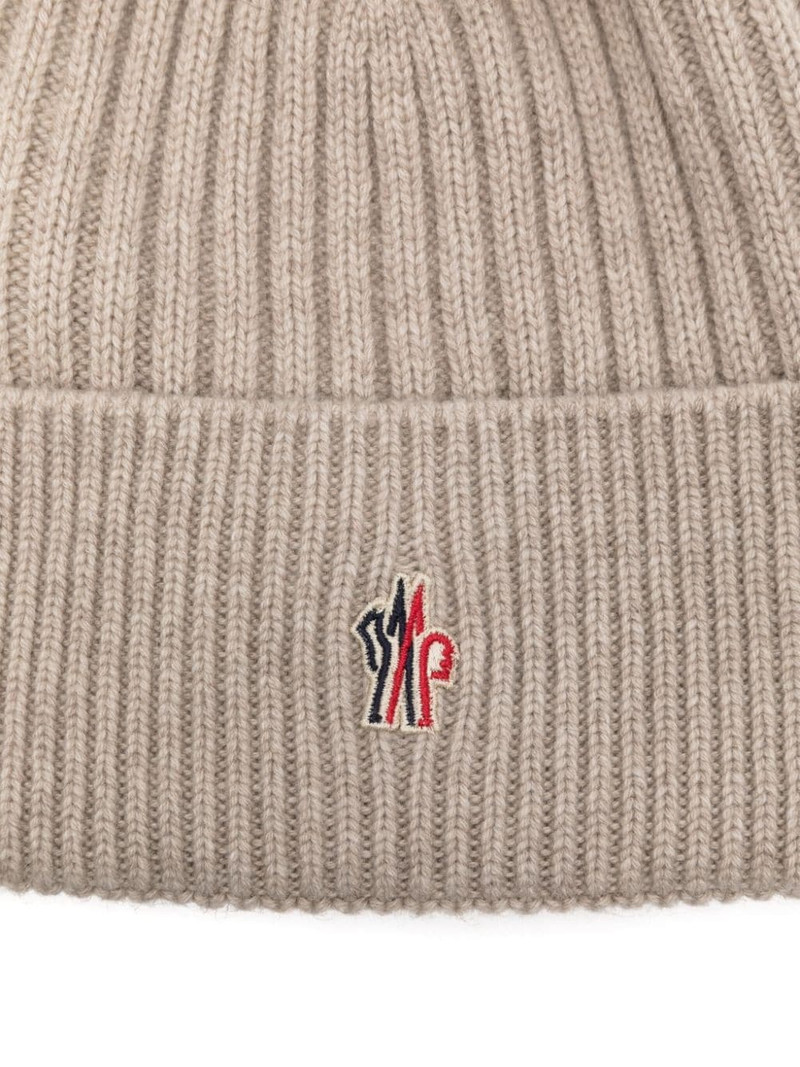 Moncler Grenoble pompom cashmere beanie hat outlook