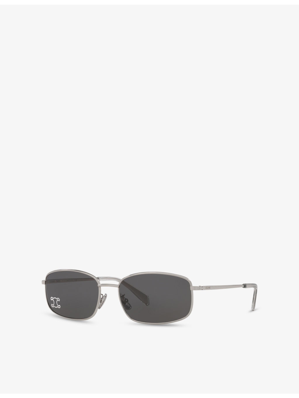 CL40285U Triomphe Square-Frame Metal Sunglasses - 2