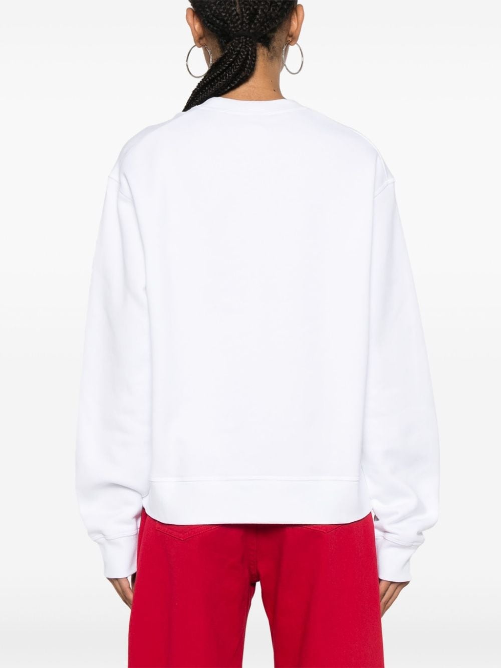 appliquÃ©-logo cotton sweatshirt - 4