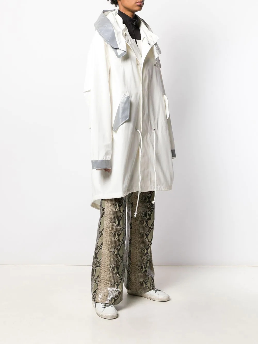 oversized hooded coat - 3