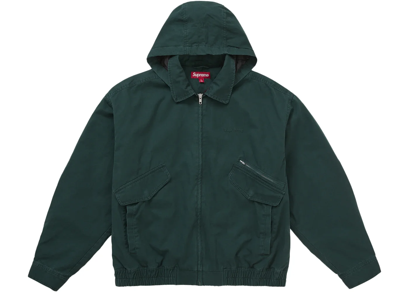 Supreme Supreme Hooded Utility Jacket Dark Green | REVERSIBLE