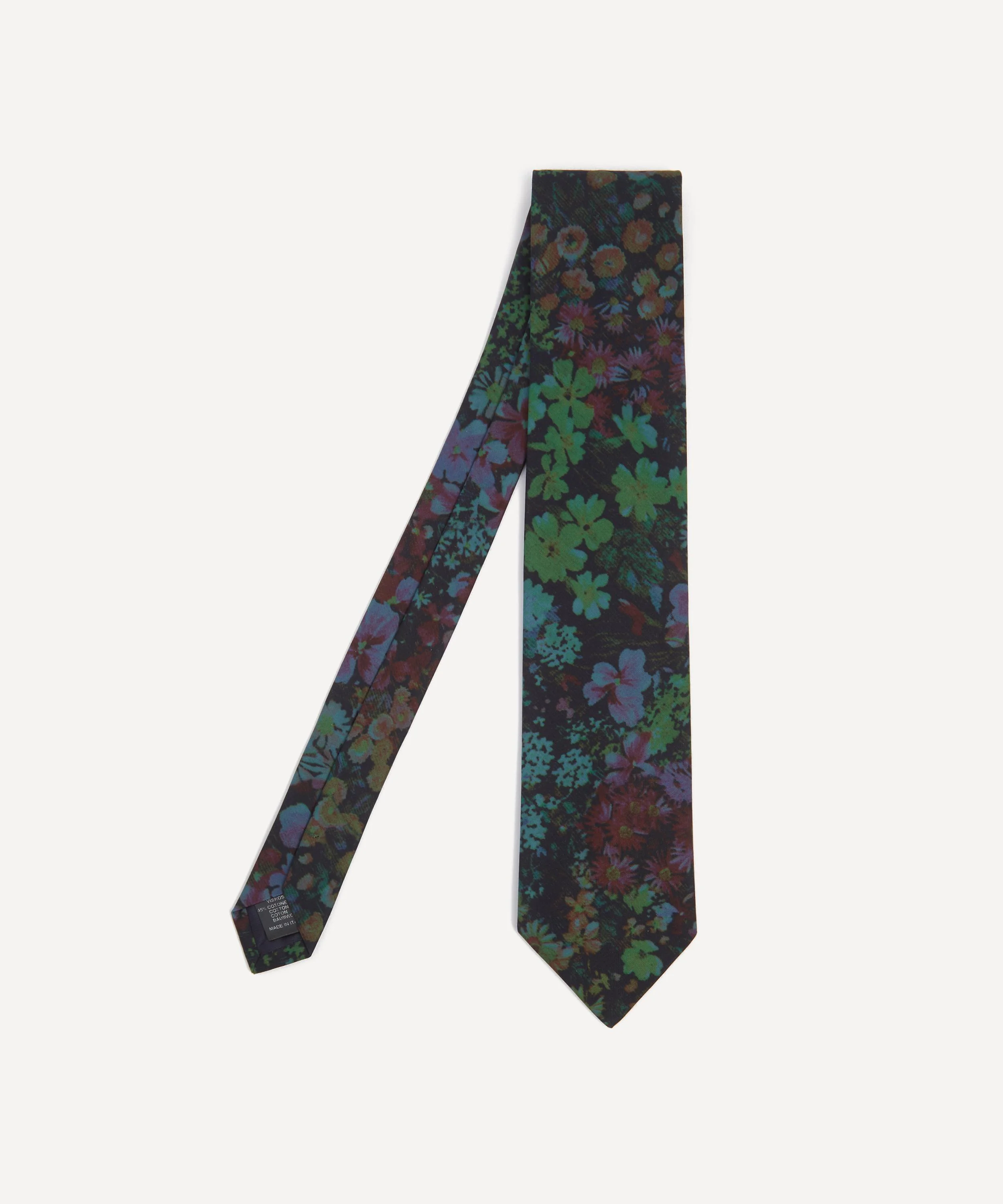 Floral Printed Viscose Tie - 1