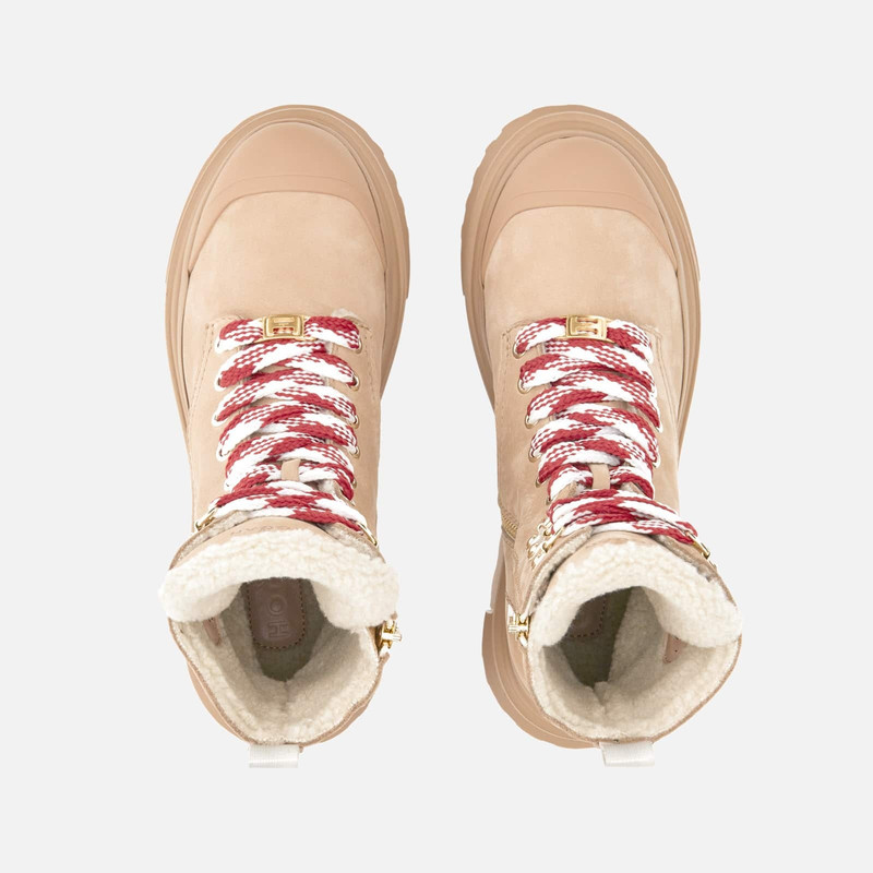 Combat Boots Hogan H619 Beige 4
