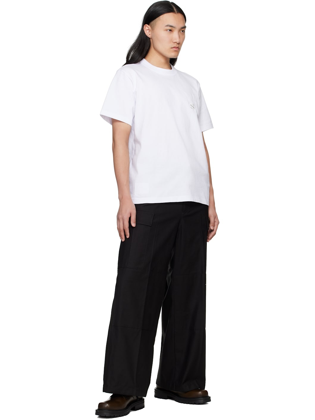 White WTAPS Edition Flock Print T-shirt - 4