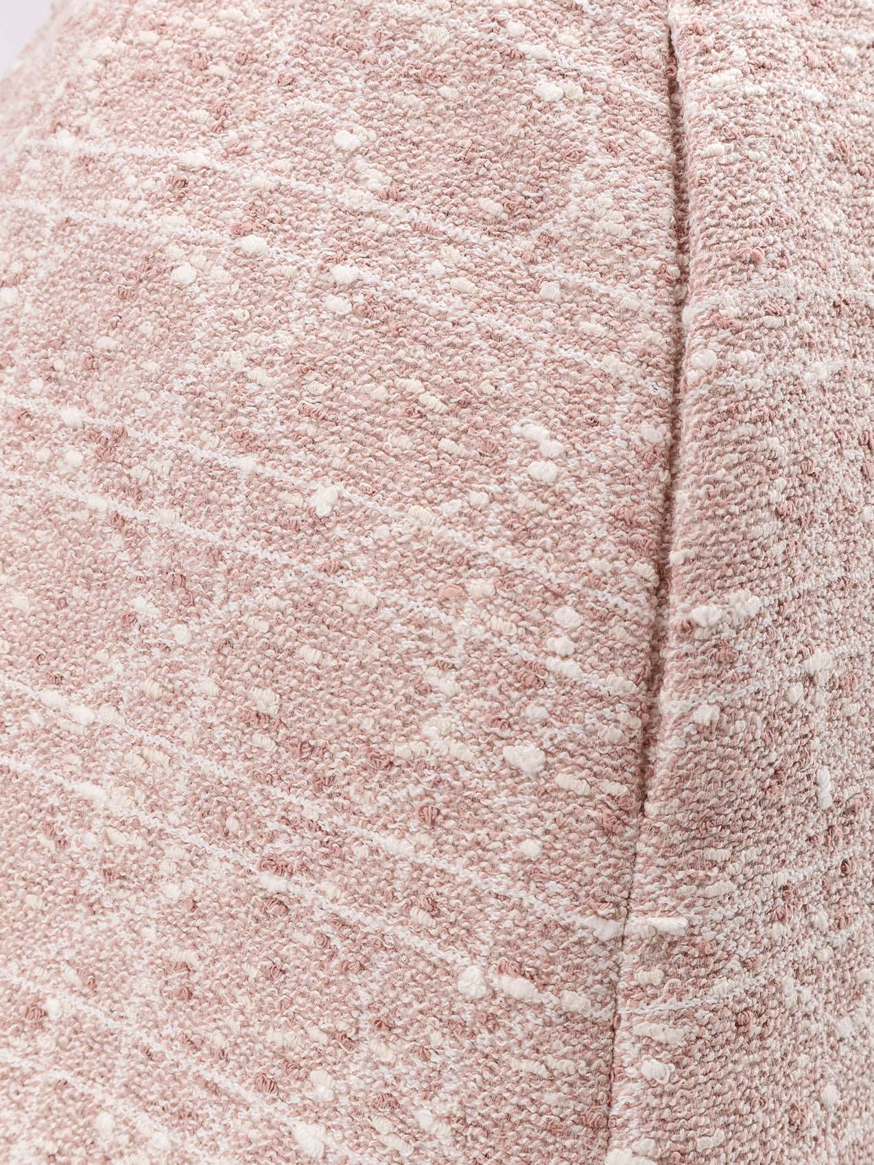 Dior Women Macrocannage Cotton Blend Tweed Mini Skirt - 3