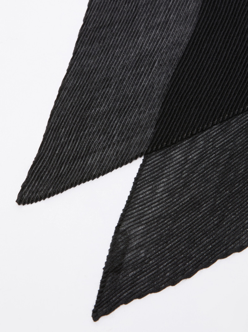 Max Mara NOME Pleated cashmere and silk stole - BLACK outlook