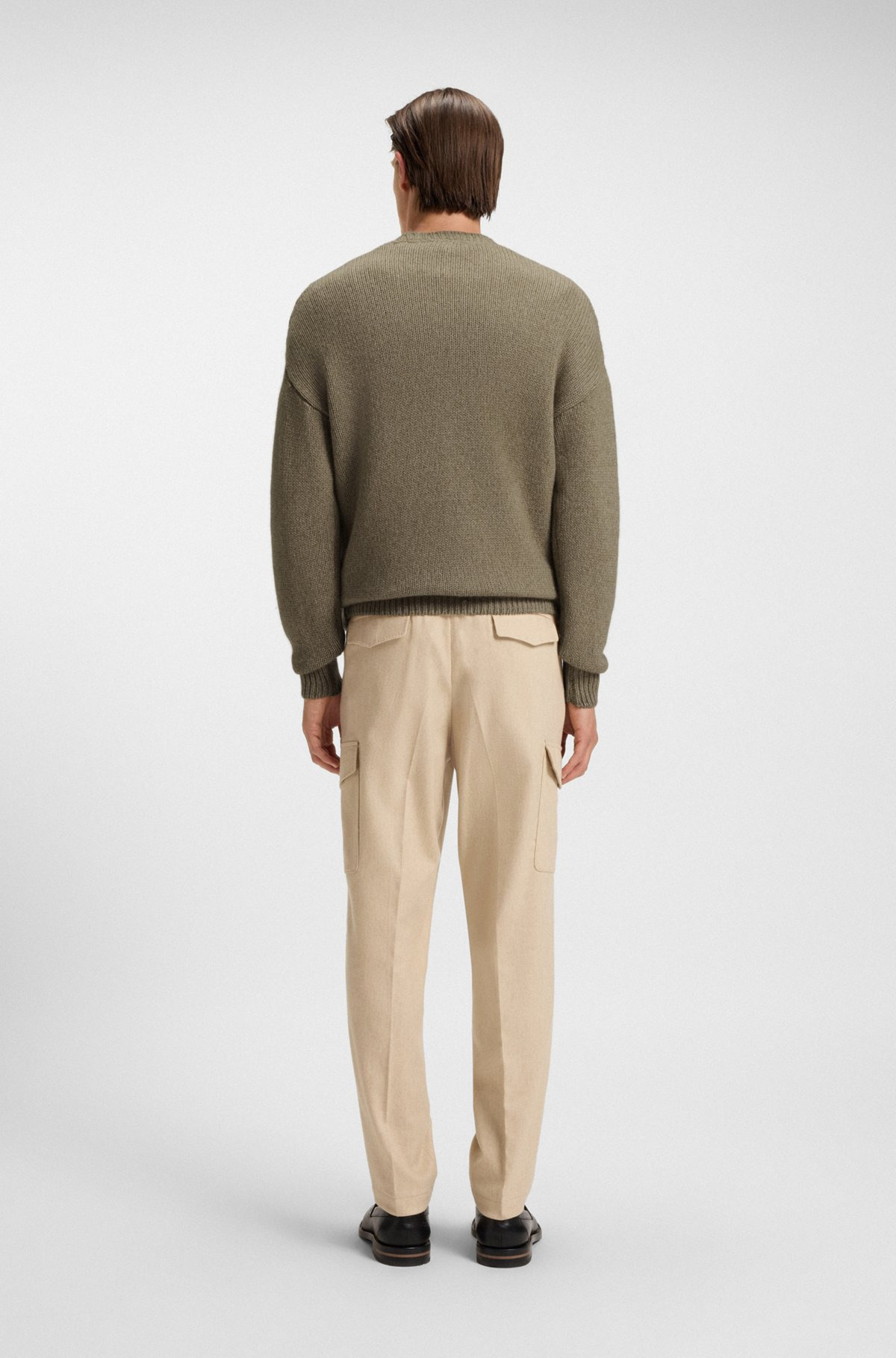 OVERSIZED-FIT SWEATER IN CASHMERE WITH COTTON - 5