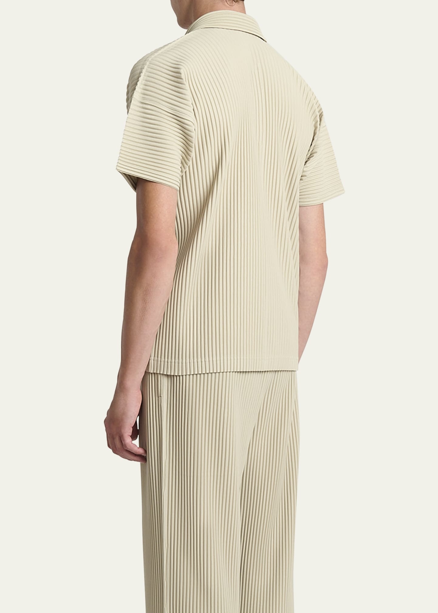 Men's Pleated Polo Shirt - 3