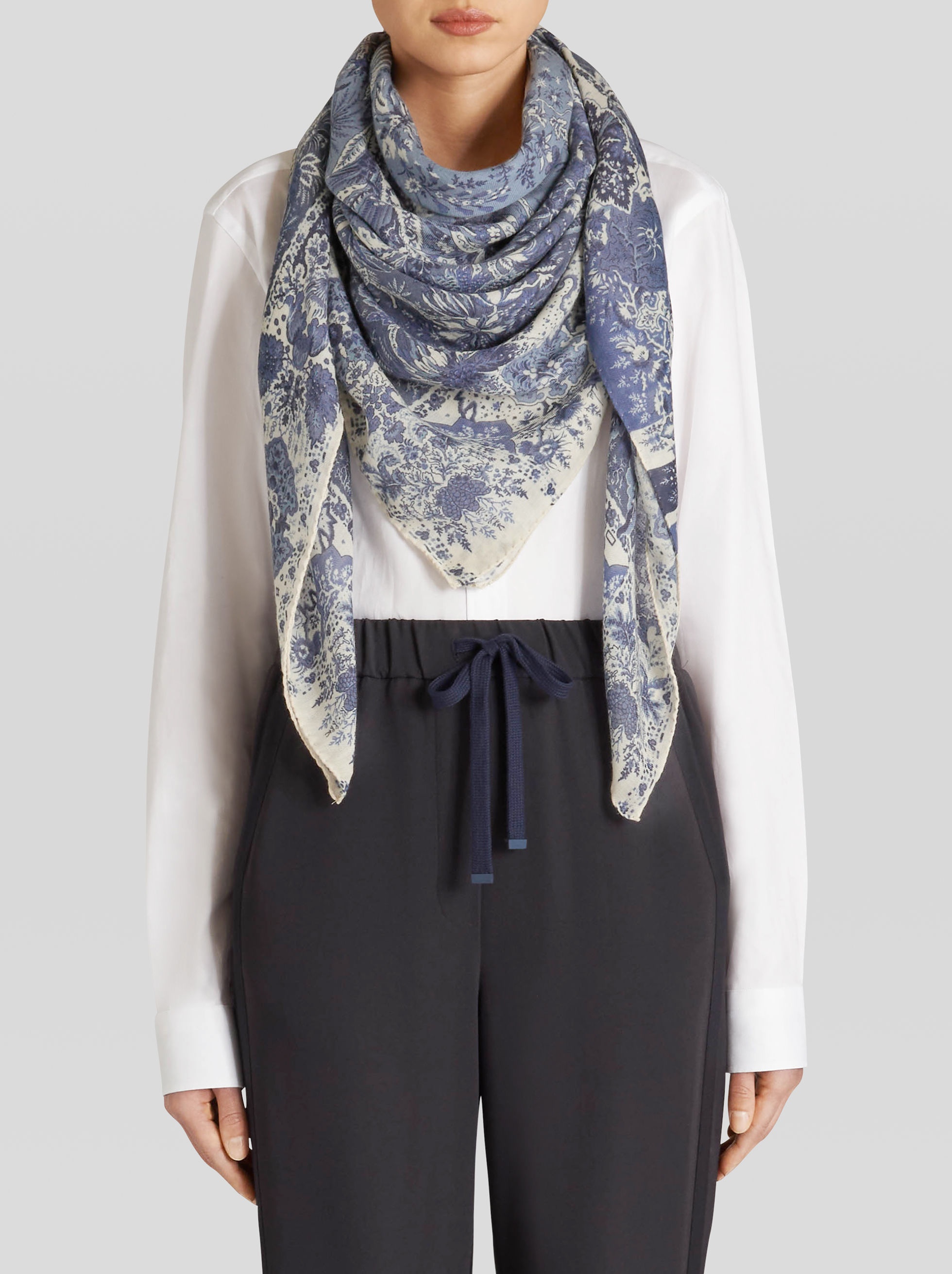 PAISLEY PRINT CASHMERE SHAWL - 2