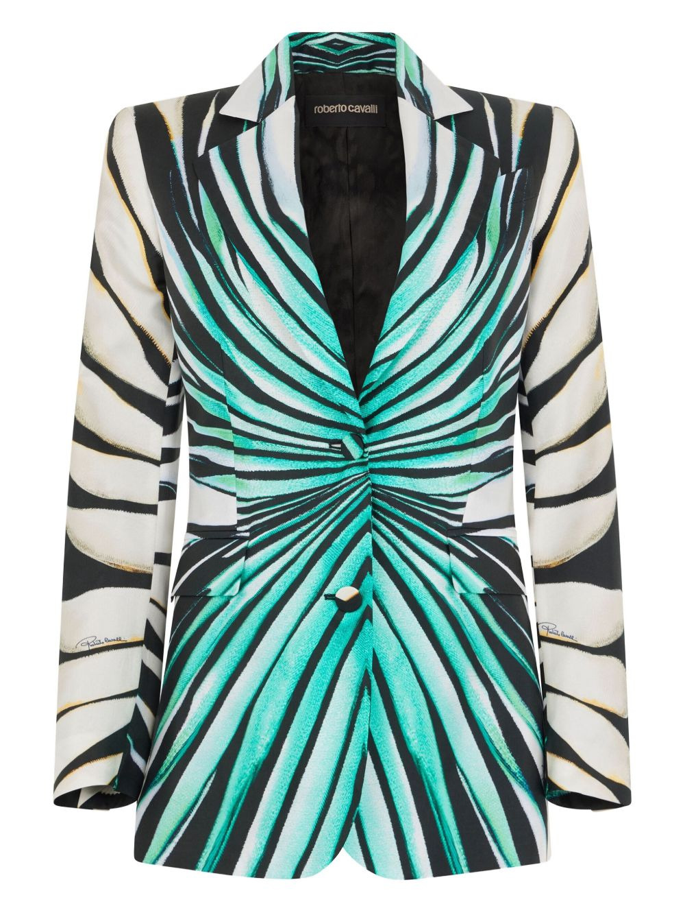 printed blazer - 1