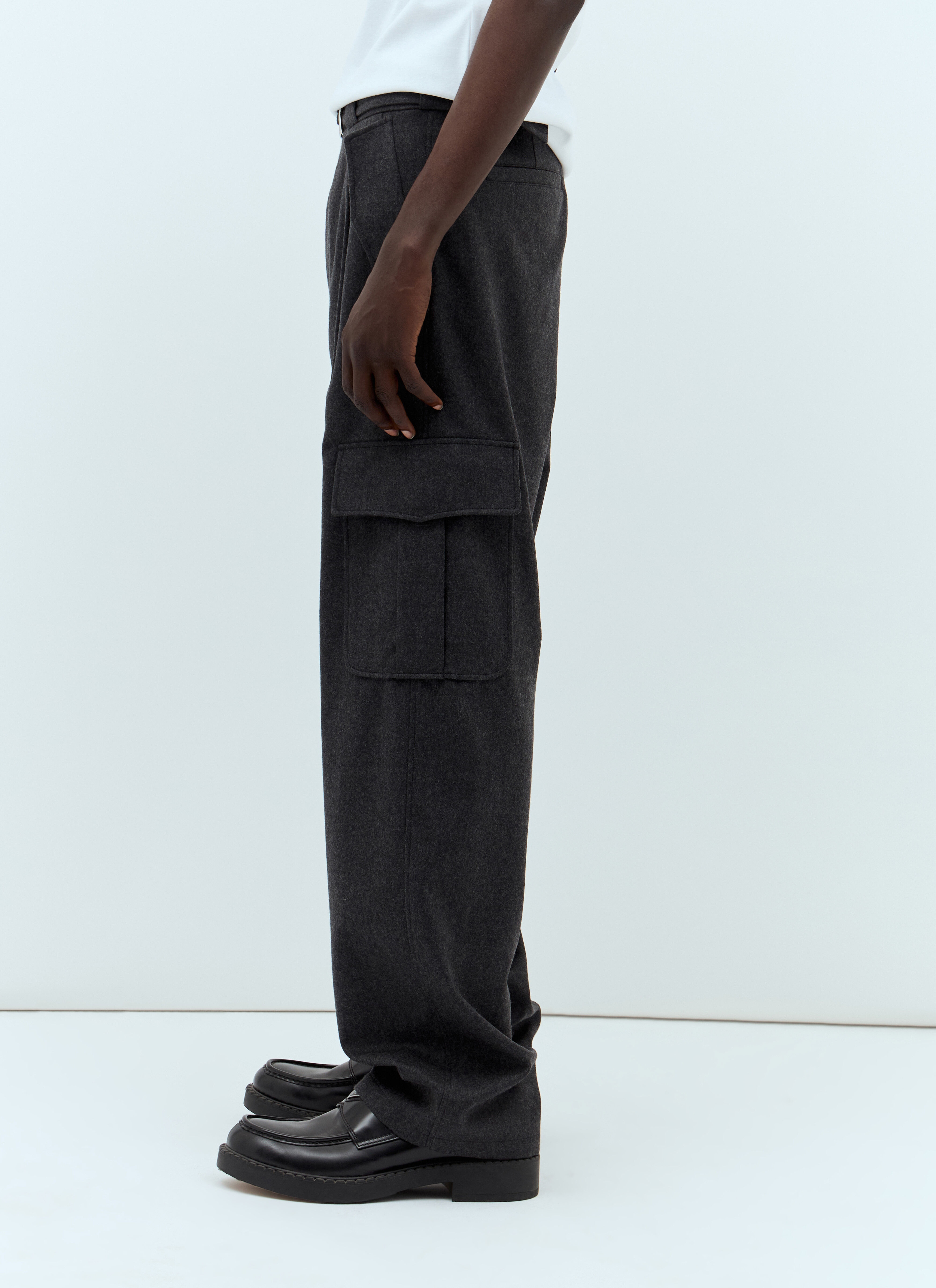 Flannel Cargo Pants - 4