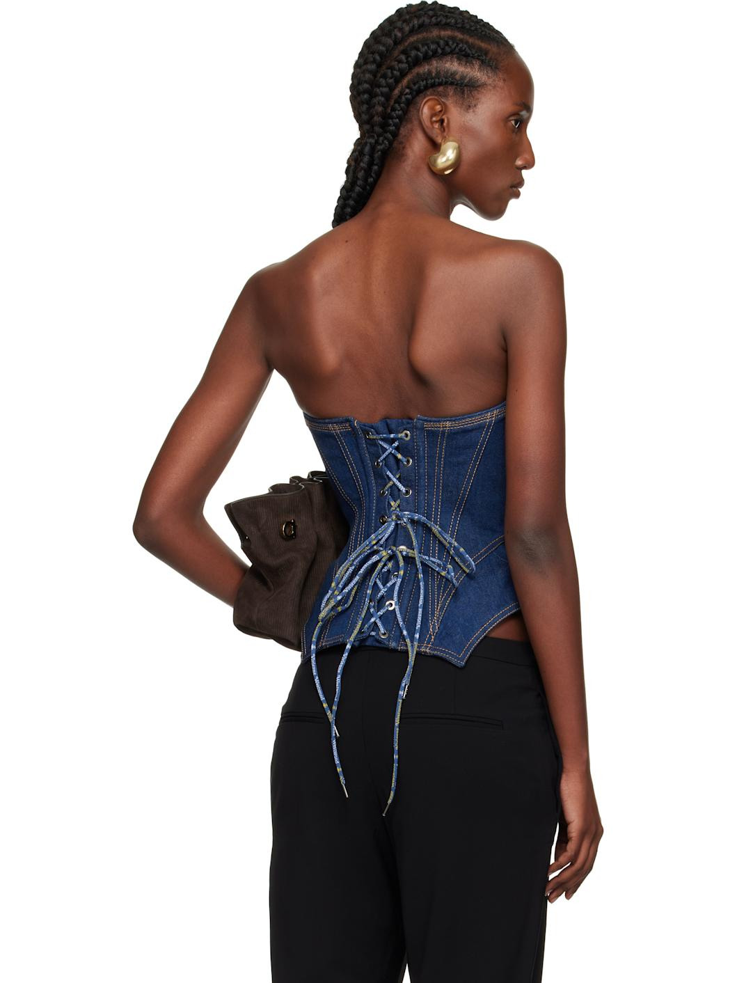 Indigo Cobrax Denim Corset - 3