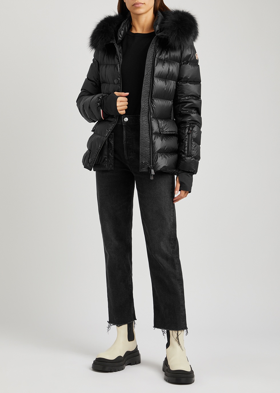 Moncler Armoniques Short Down Jacket | REVERSIBLE