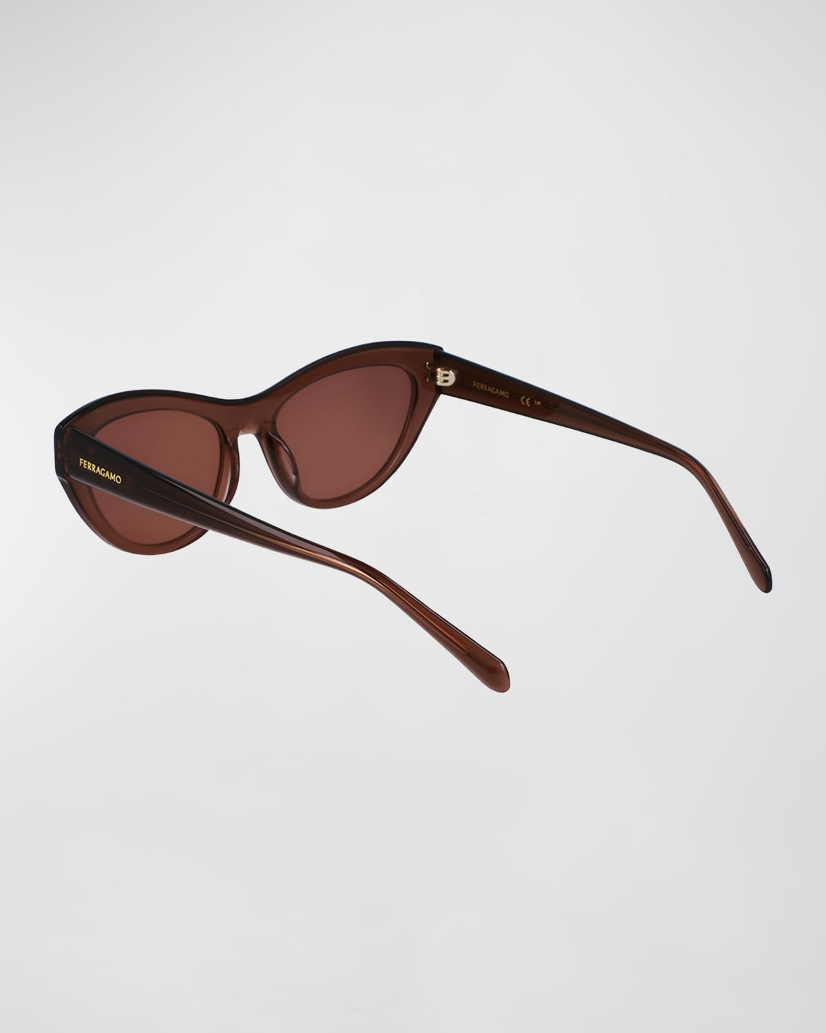 Sleek Logo Acetate Cat-Eye Sunglasses - 2