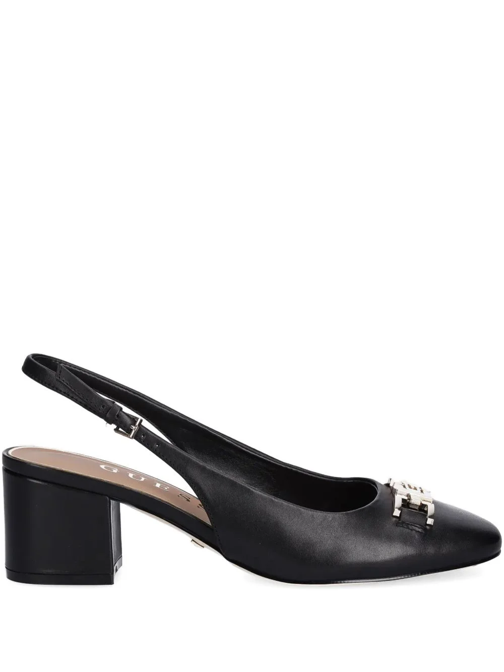 buckle block-heel pumps - 1