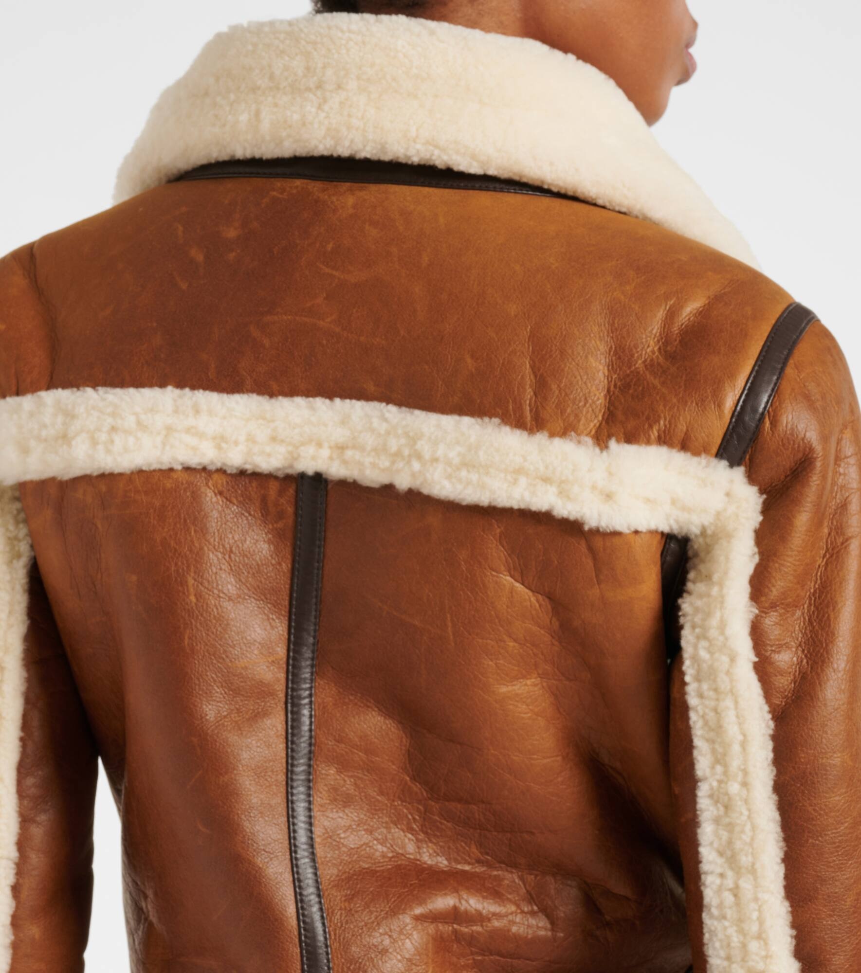 Arlo shearling-lined leather jacket - 6
