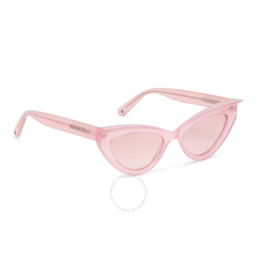 Philipp Plein Statement Pink Mirror Cat Eye Ladies Sunglasses 000-WES0076-PTE003N-KUXU - 3