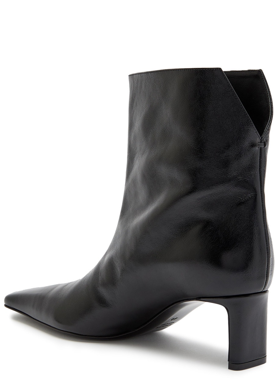 Khaite Ona 55 Leather Ankle Boots - 2
