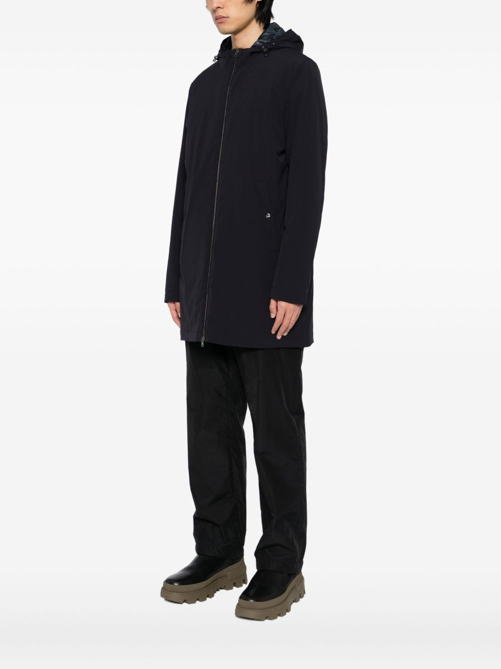 hooded lightweight coat - 3