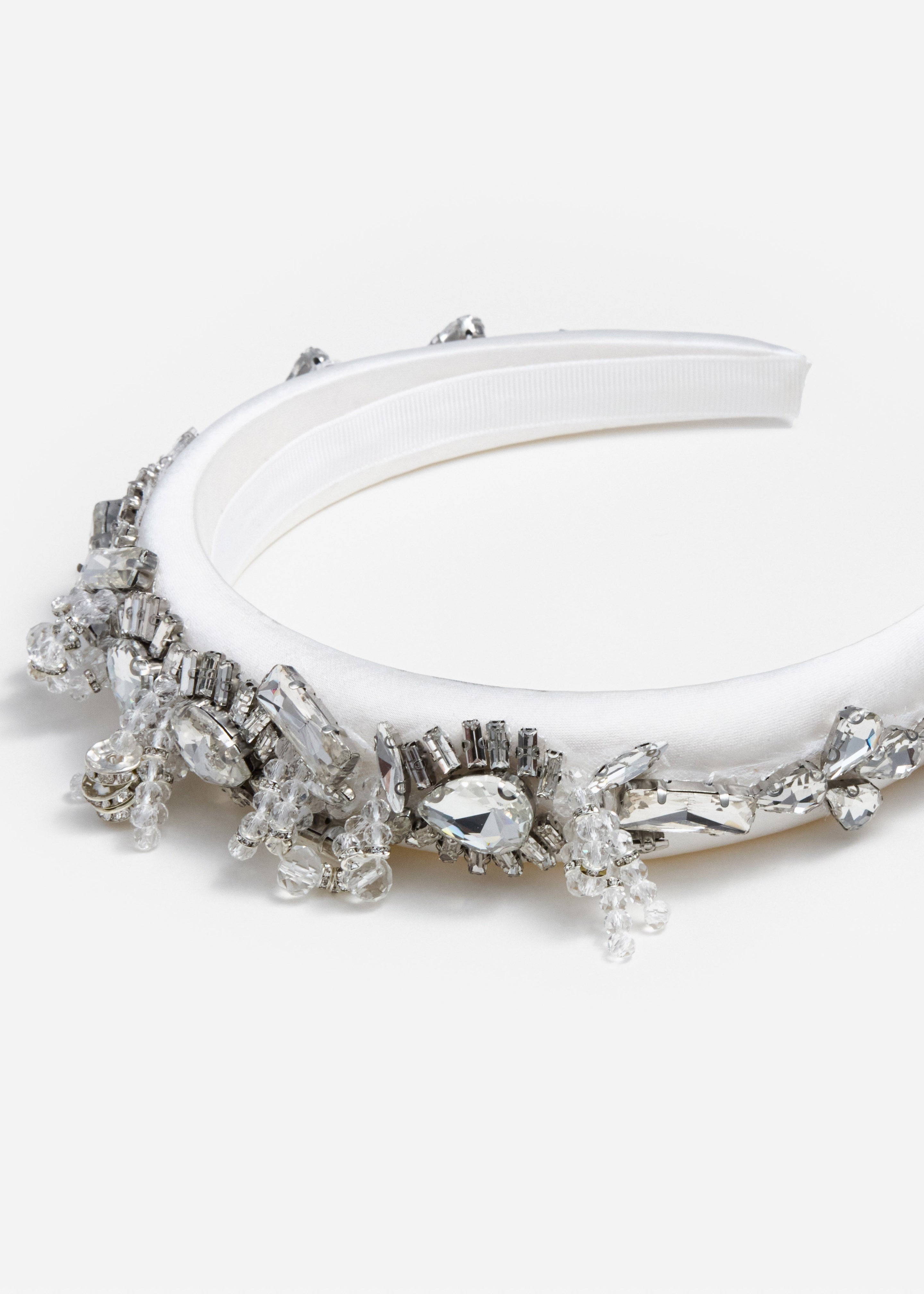 Embellished Satin Headband - 2