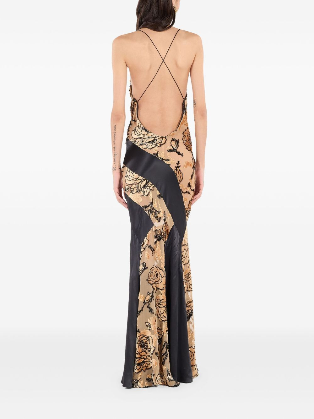 floral-motif dress - 4