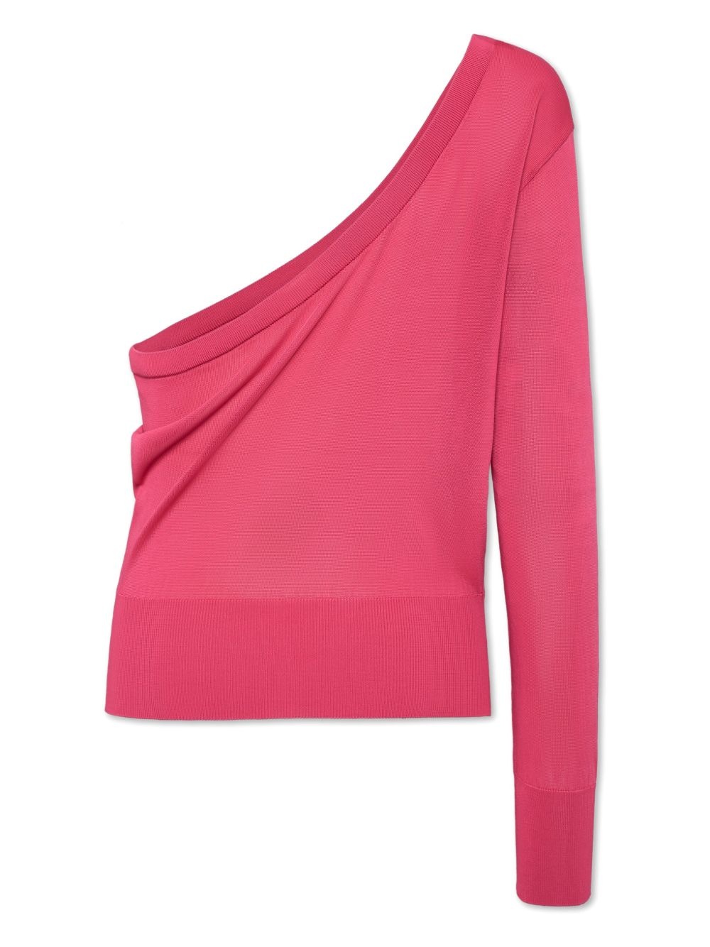 one-shoulder sweatshirt - 2