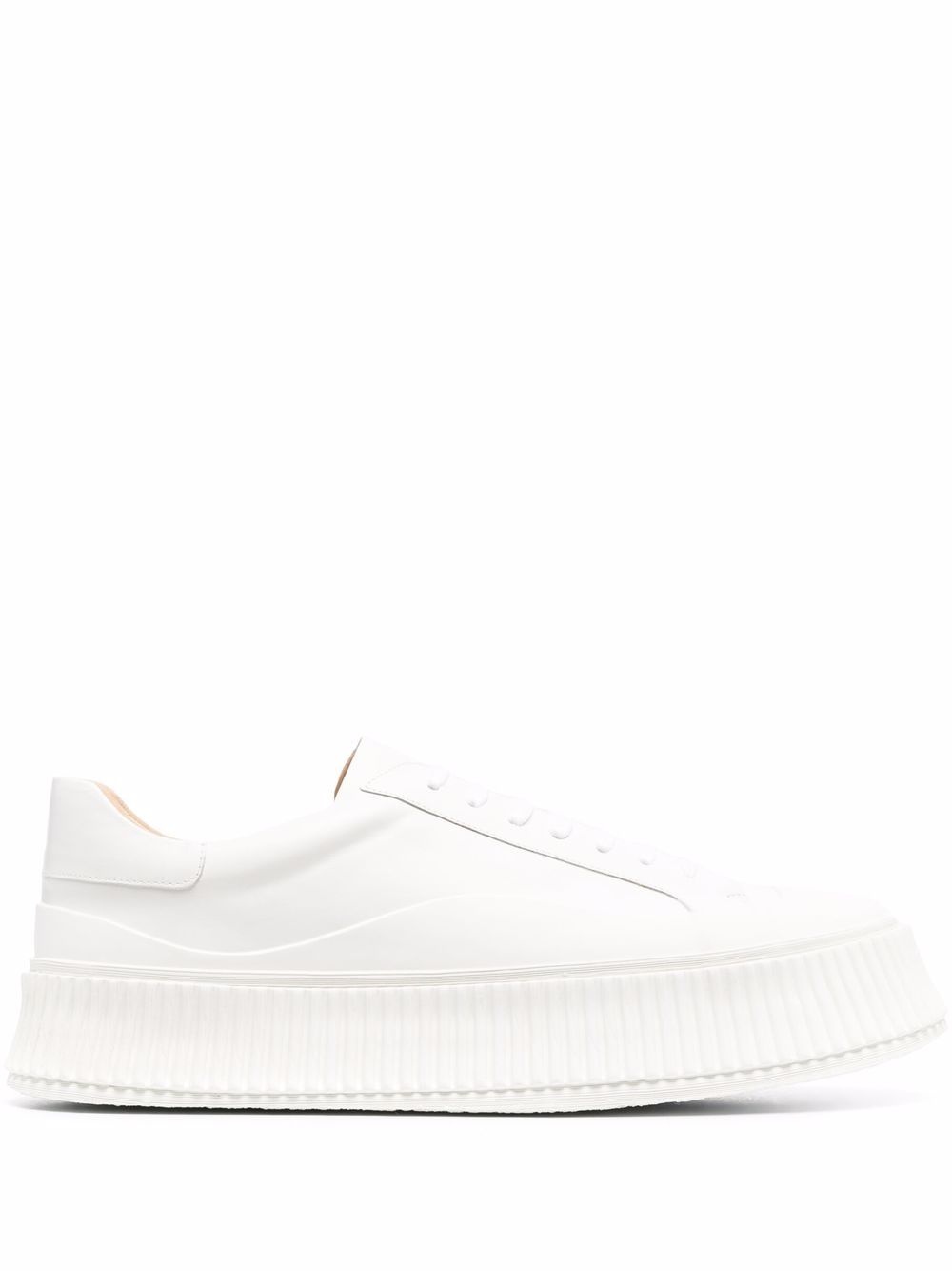 tonal lace-up fastening sneakers - 1