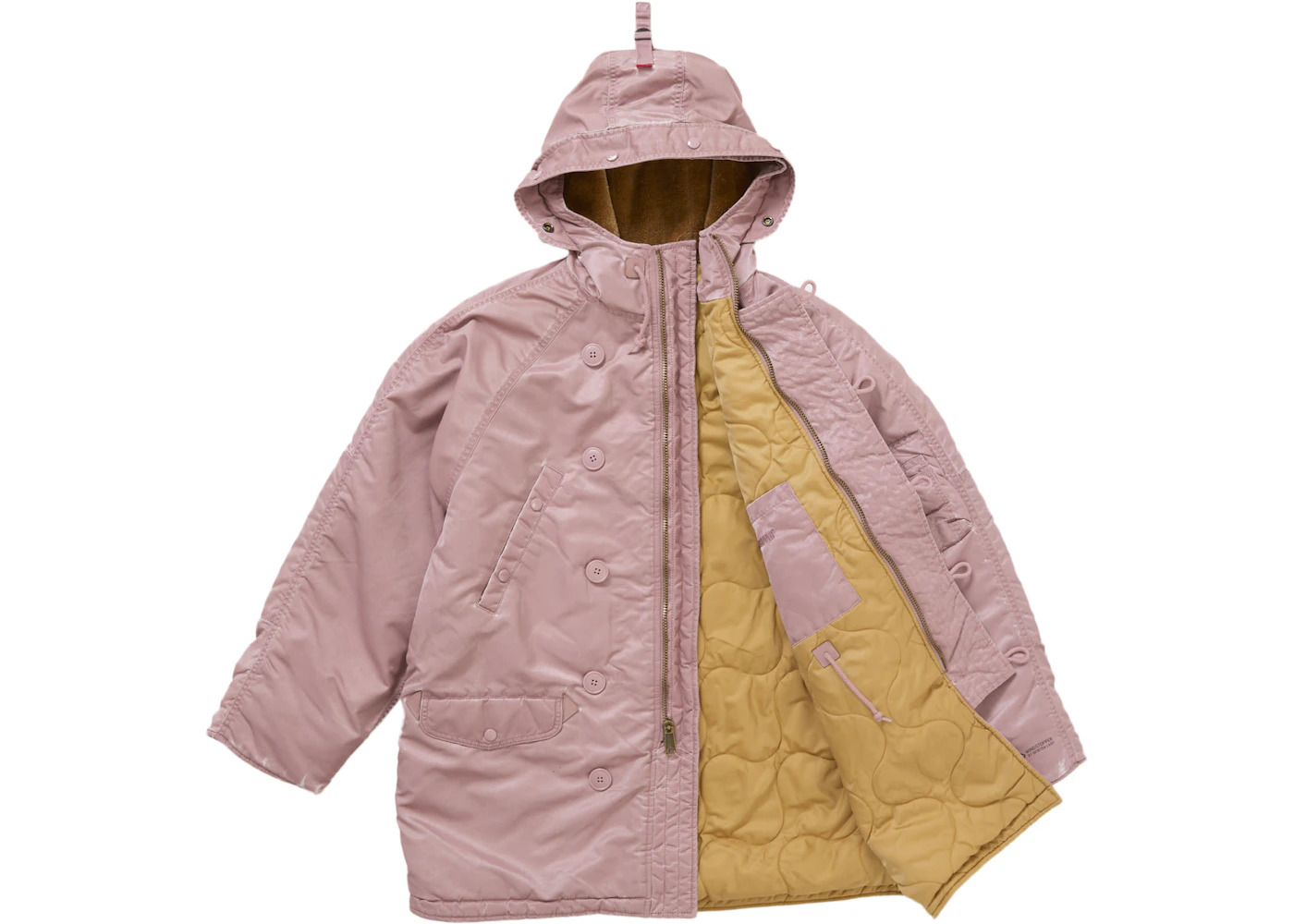 Supreme Washed Flight Satin N 3B Parka Dusty Pink - 3