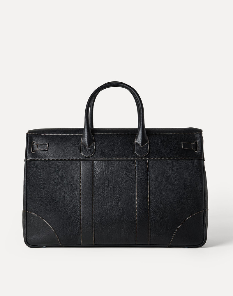 Brunello Cucinelli Grained calfskin country bag outlook
