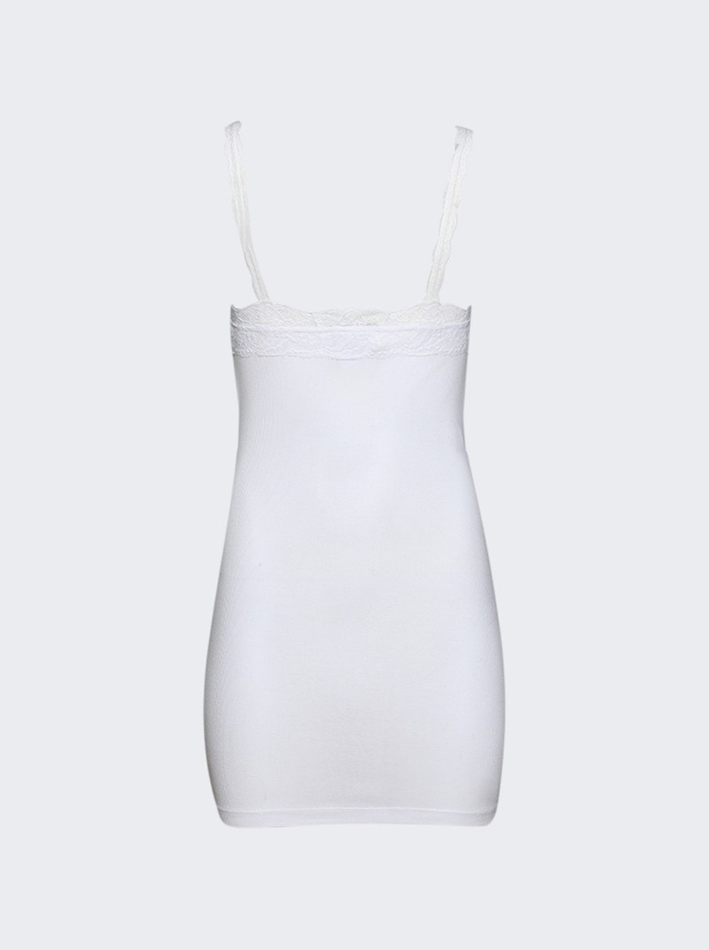 VETEMENTS Lace Mini Tank Dress White outlook