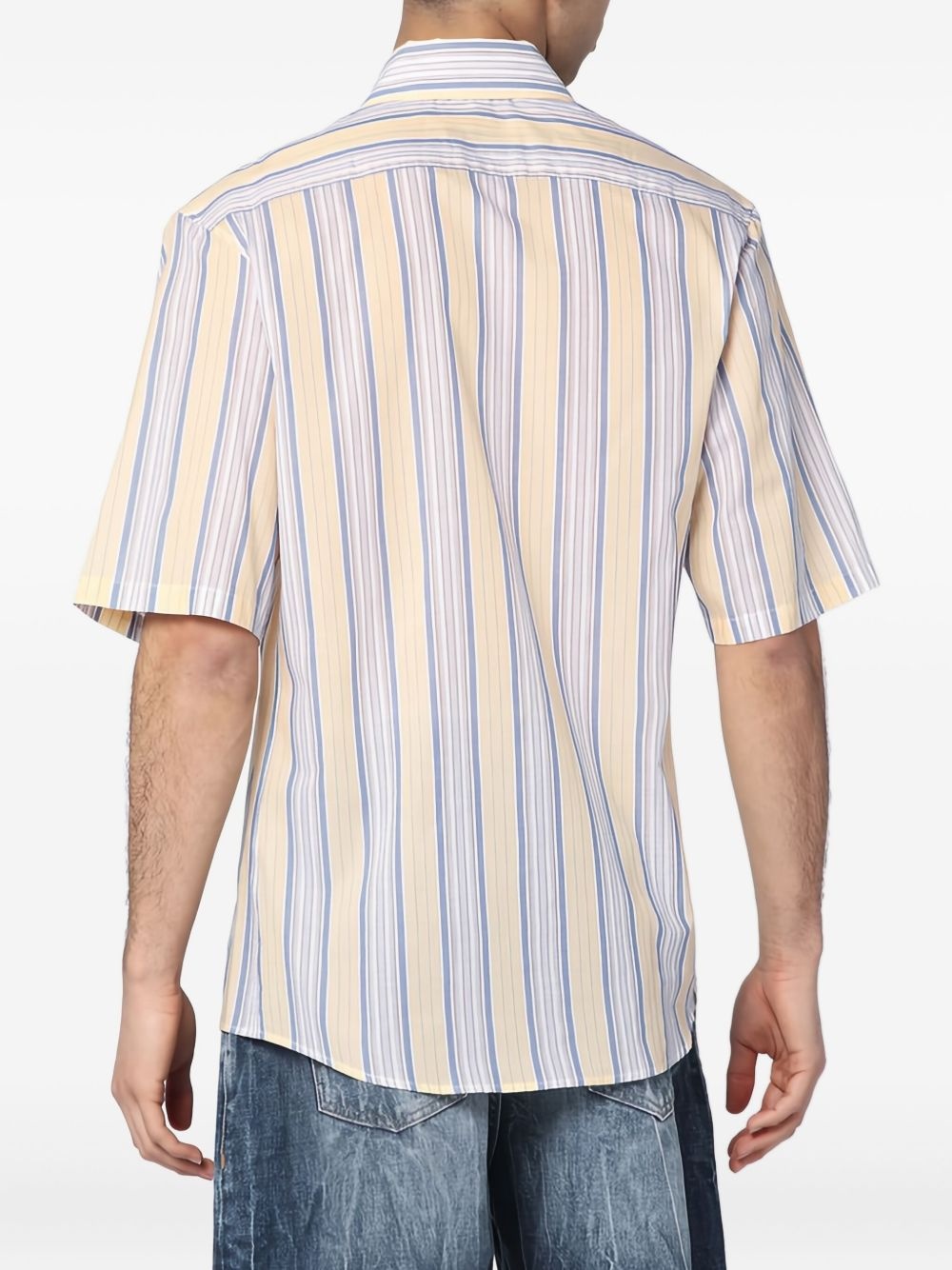 striped short-sleeve shirt - 4