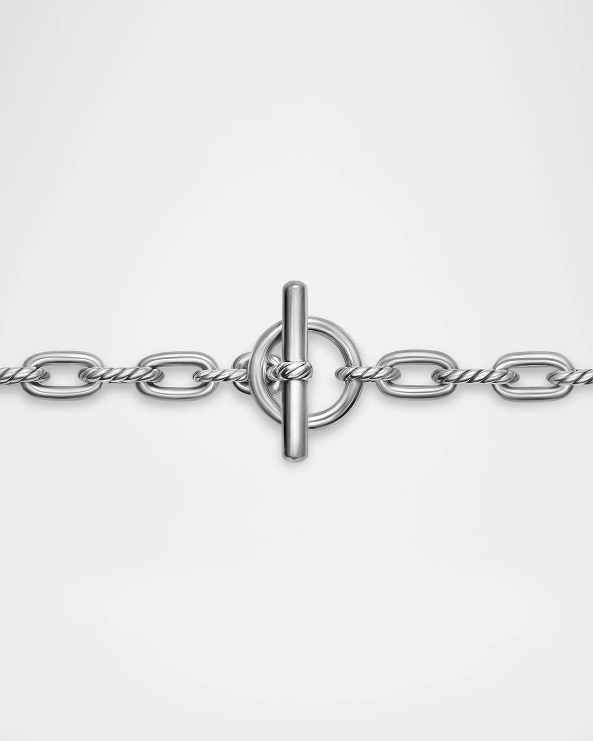 5.5mm DY Madison Toggle Bracelet in Silver - 3