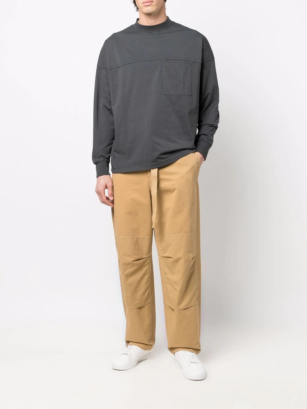 panelled pocket sweatshirt - 2