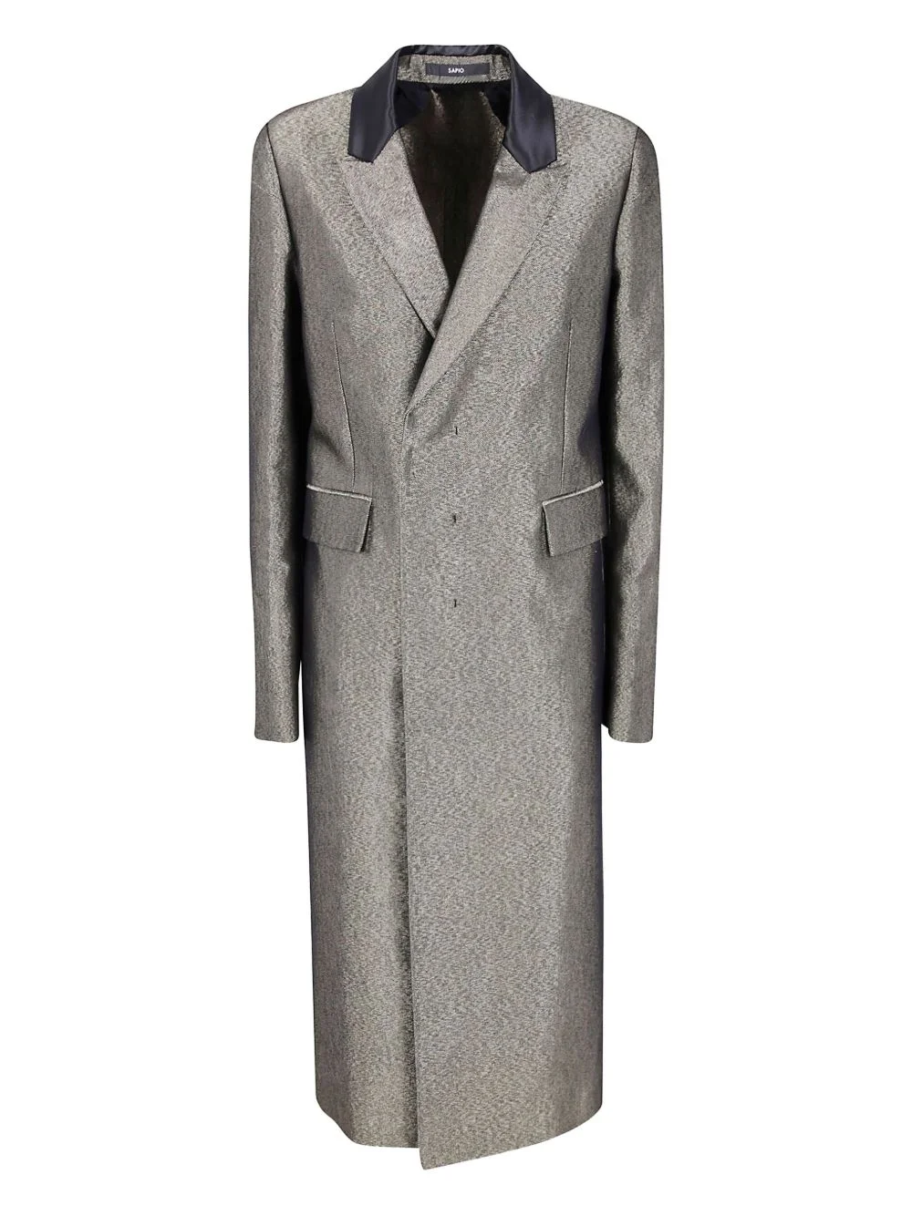 double-breasted coat - 1