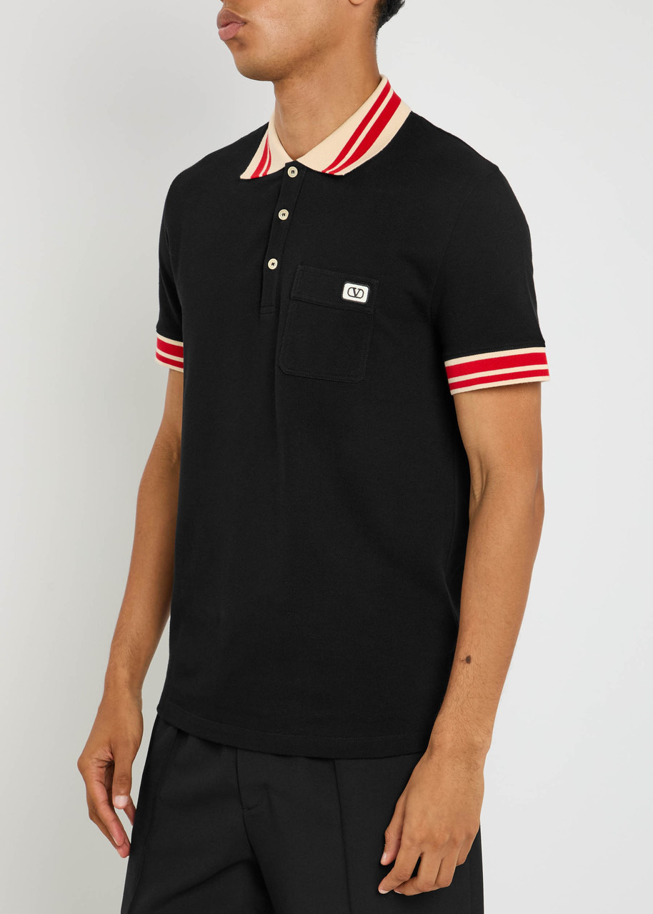 Valentino Garavani Vlogo Piqué Cotton Polo Shirt - 2