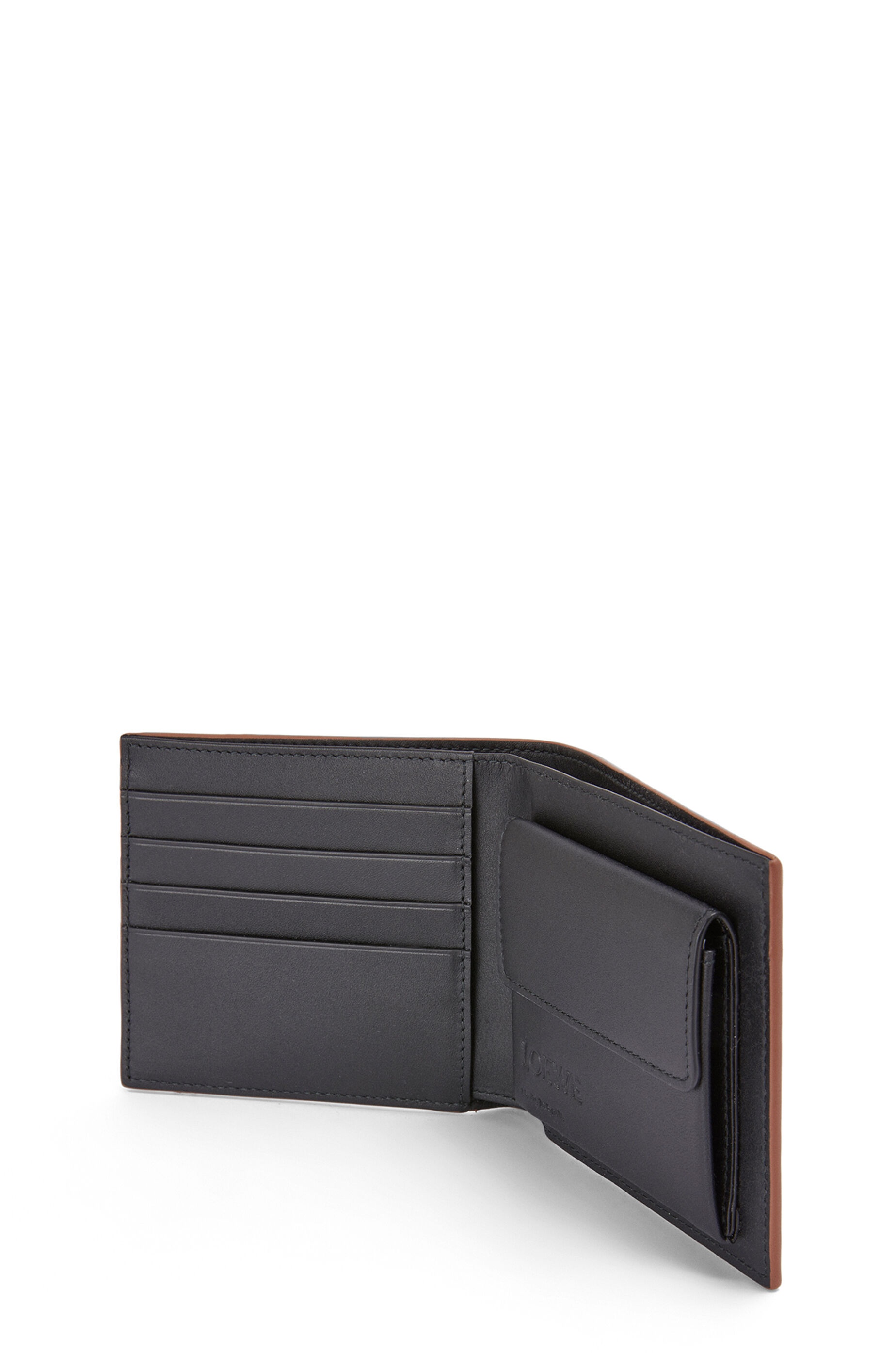 Puzzle stitches bifold coin wallet in smooth calfskin - 3