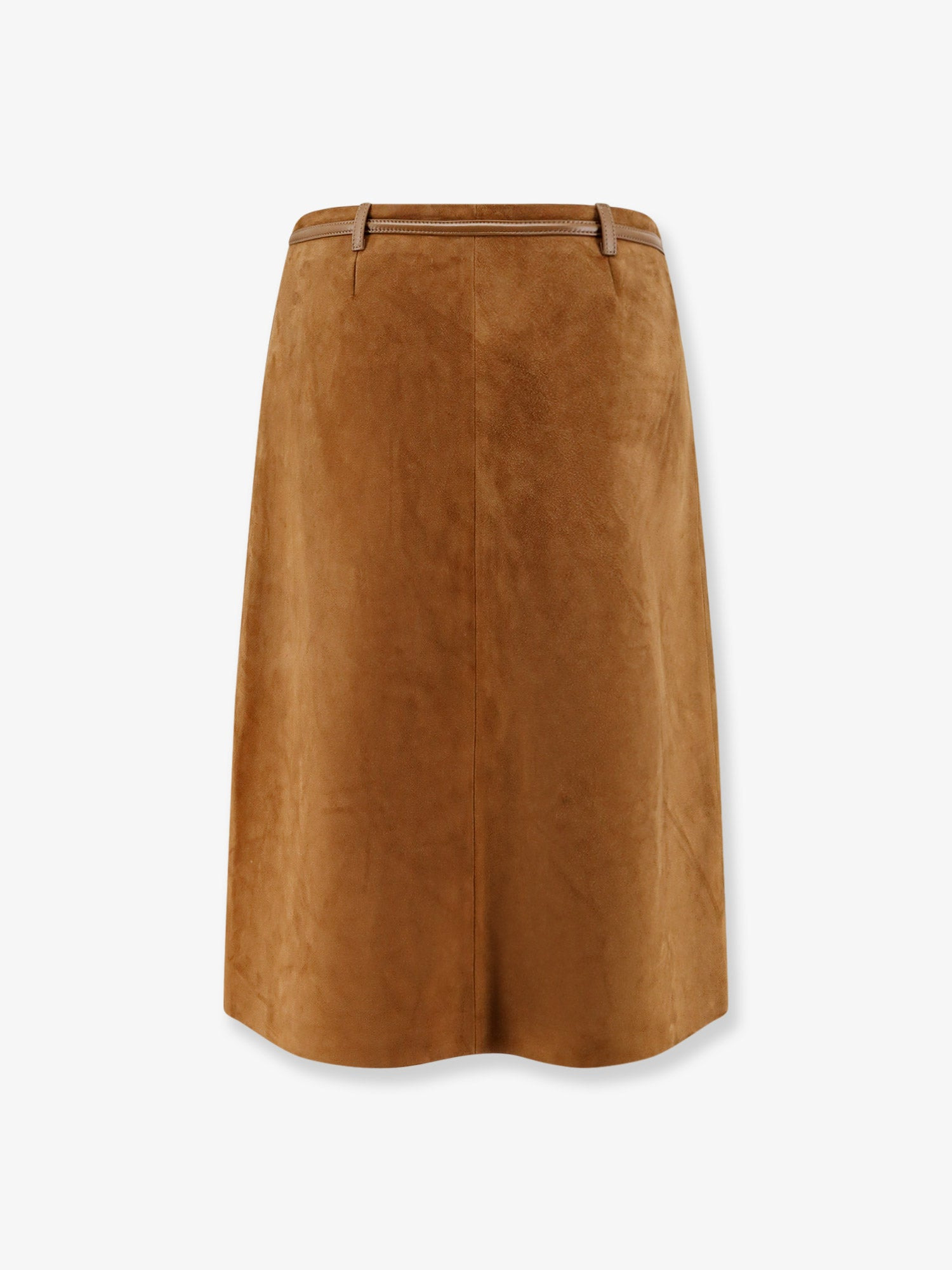 Gucci Suede Skirt With Horsebit Detail - 4