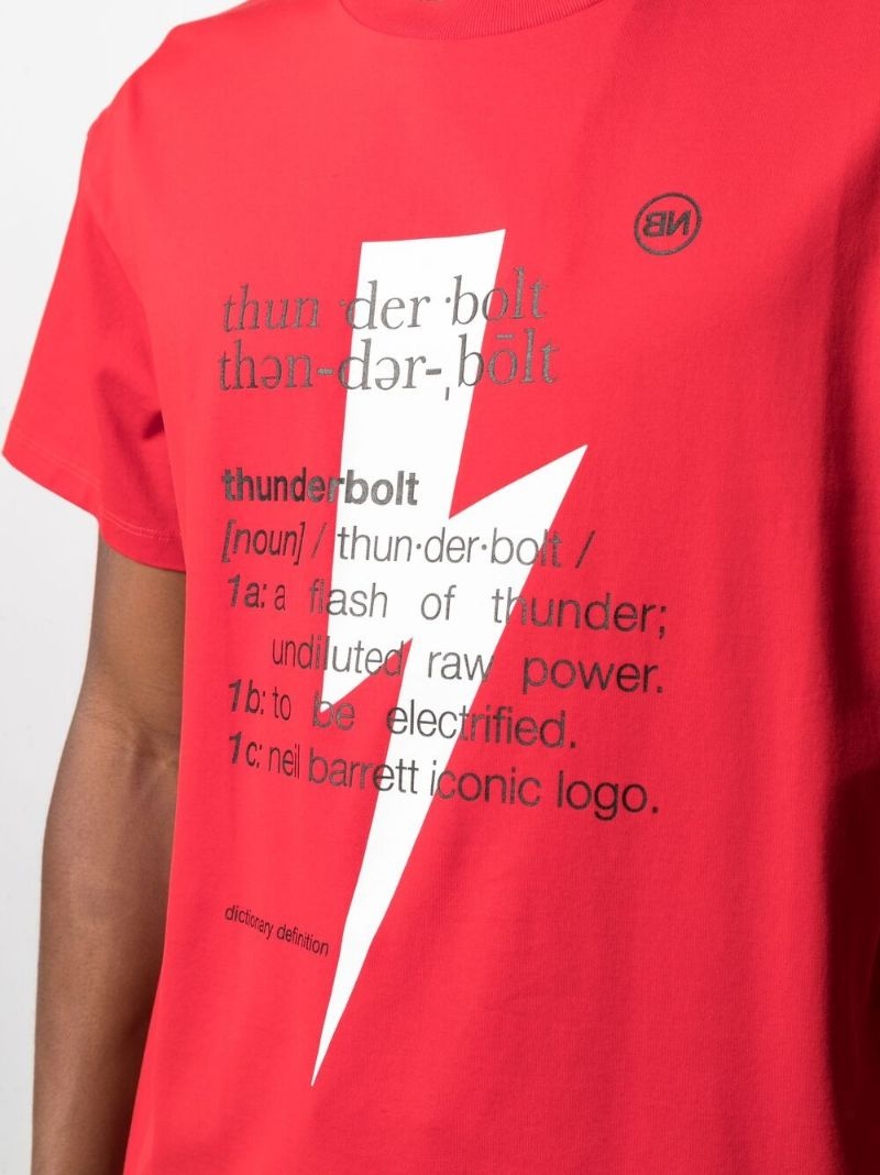 Thunderbolt-print T-shirt - 5