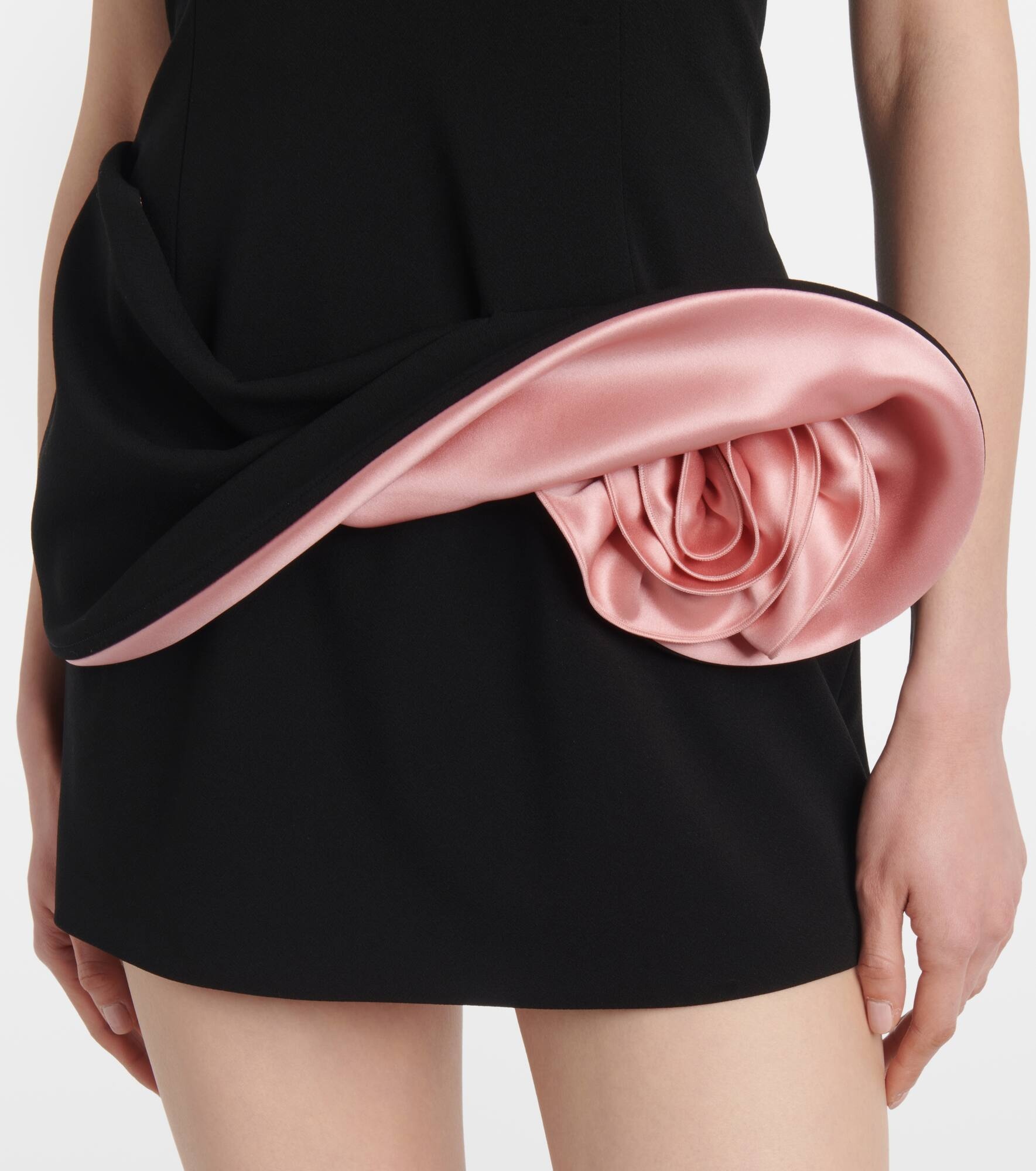 Floral-appliqué bustier dress - 5