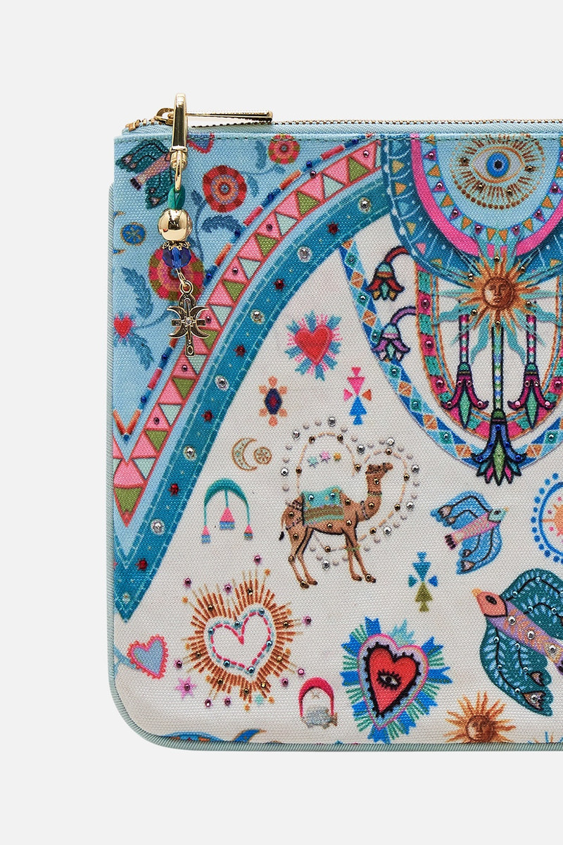 CAMILLA SMALL CANVAS CLUTCH outlook